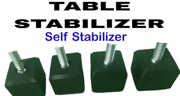 TableJacks Auto-Stabilizer Kit - Self-Adjusting Table Levelers (4-Pack)